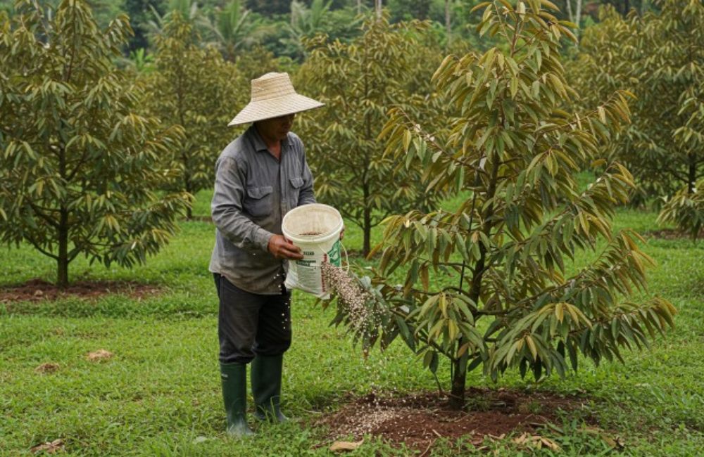 Kỹ thuật bón phân cho cây sầu riêng