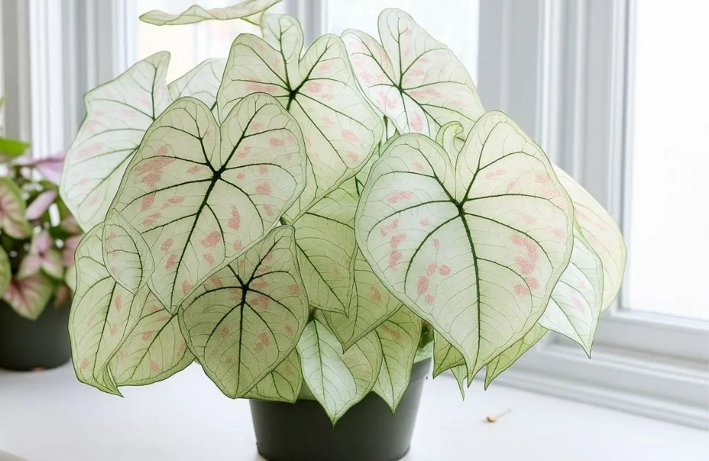 Caladium lá trắng