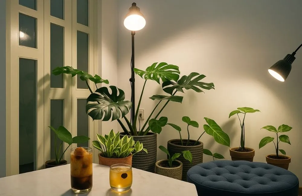 Cường độ ánh sáng thích hợp kiểng lá 