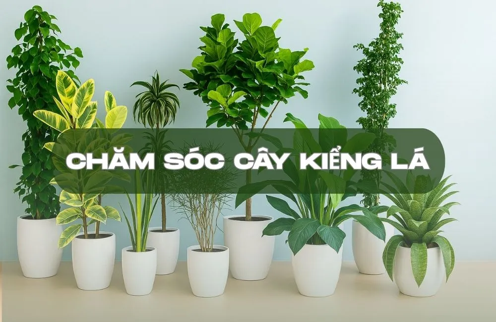 Chăm sóc kiểng lá trong nhà đúng cách