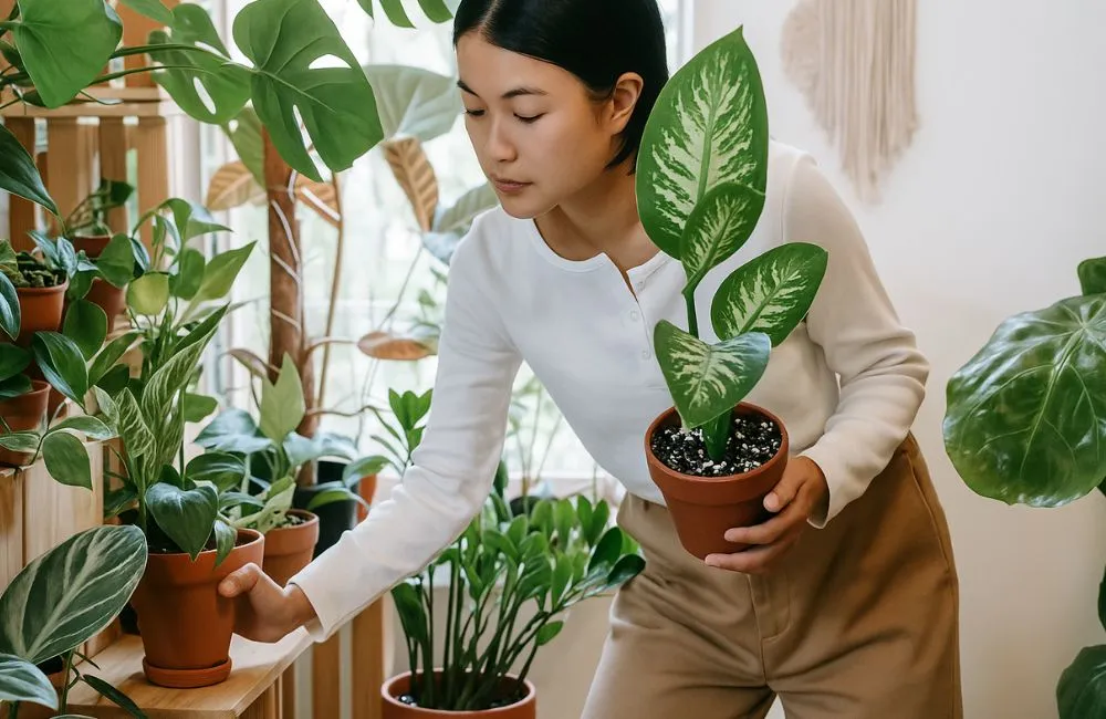 Phục hồi kiểng lá bị stress sau khi ship hoặc thay chậu 