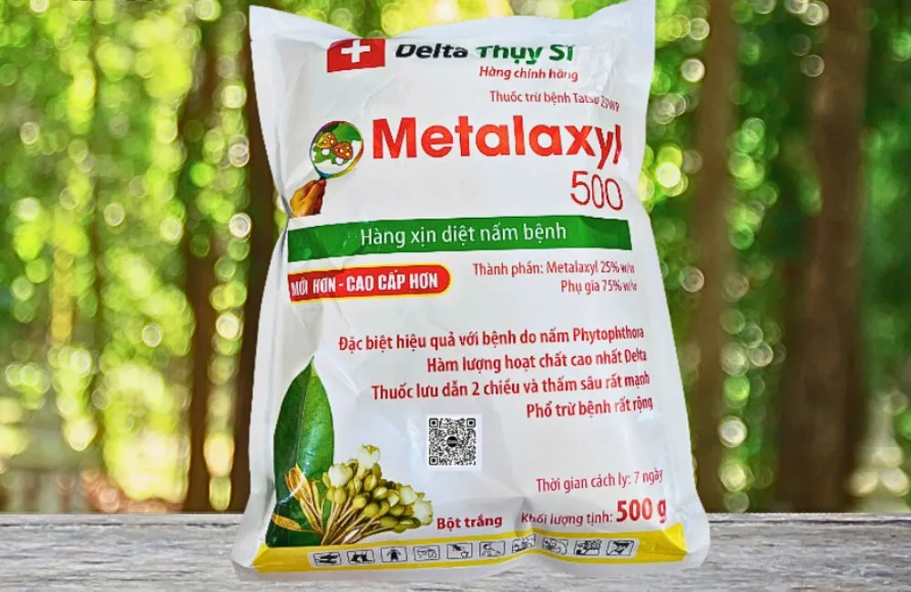 Metalaxyl phòng bệnh thối củ khoai lang Nhật 