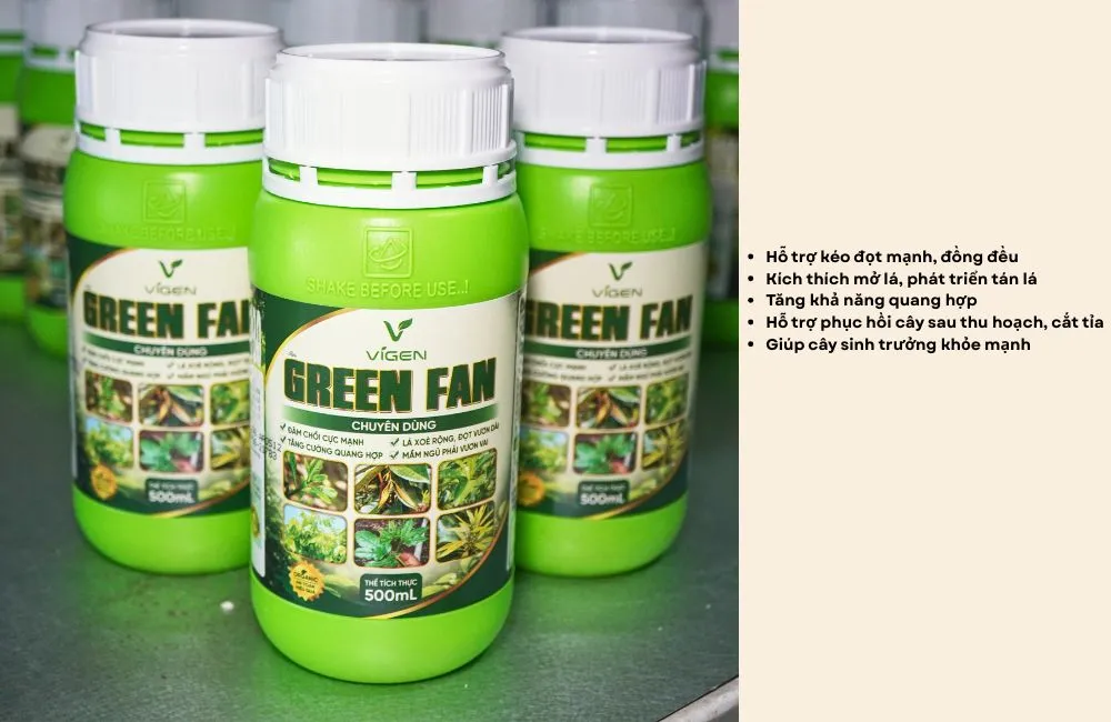 Phân bón hữu cơ cao cấp Green Fan