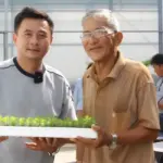 ViGen bàn giao cây giống cúc mâm xôi cấy mô cho nông dân Chợ Lách