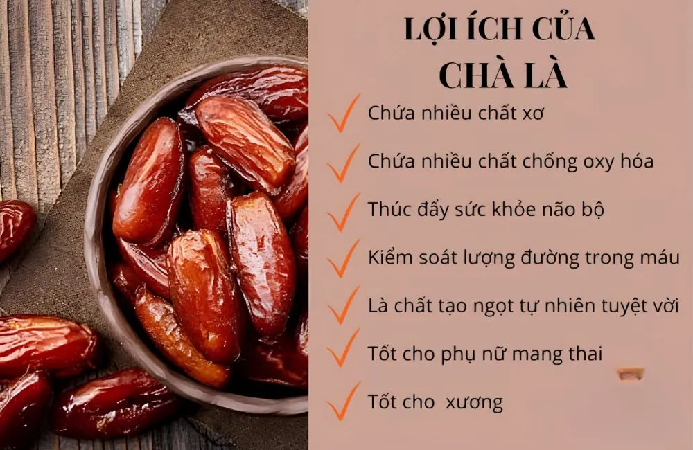 Công dụng, dinh dưỡng, giá trị kinh tế quả chà là