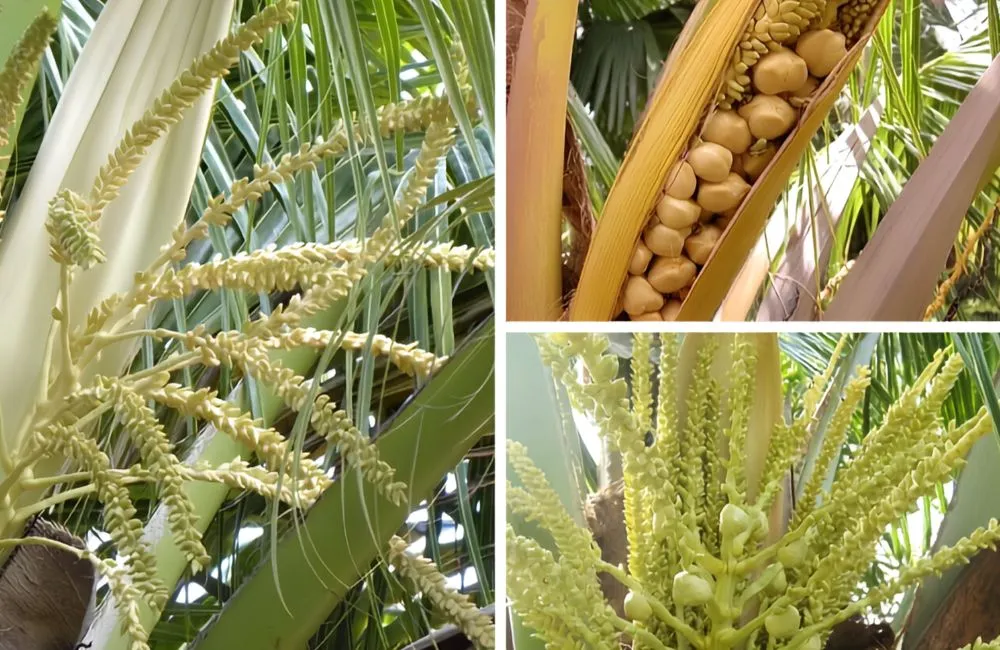 Kỹ thuật thụ phấn dừa sáp
